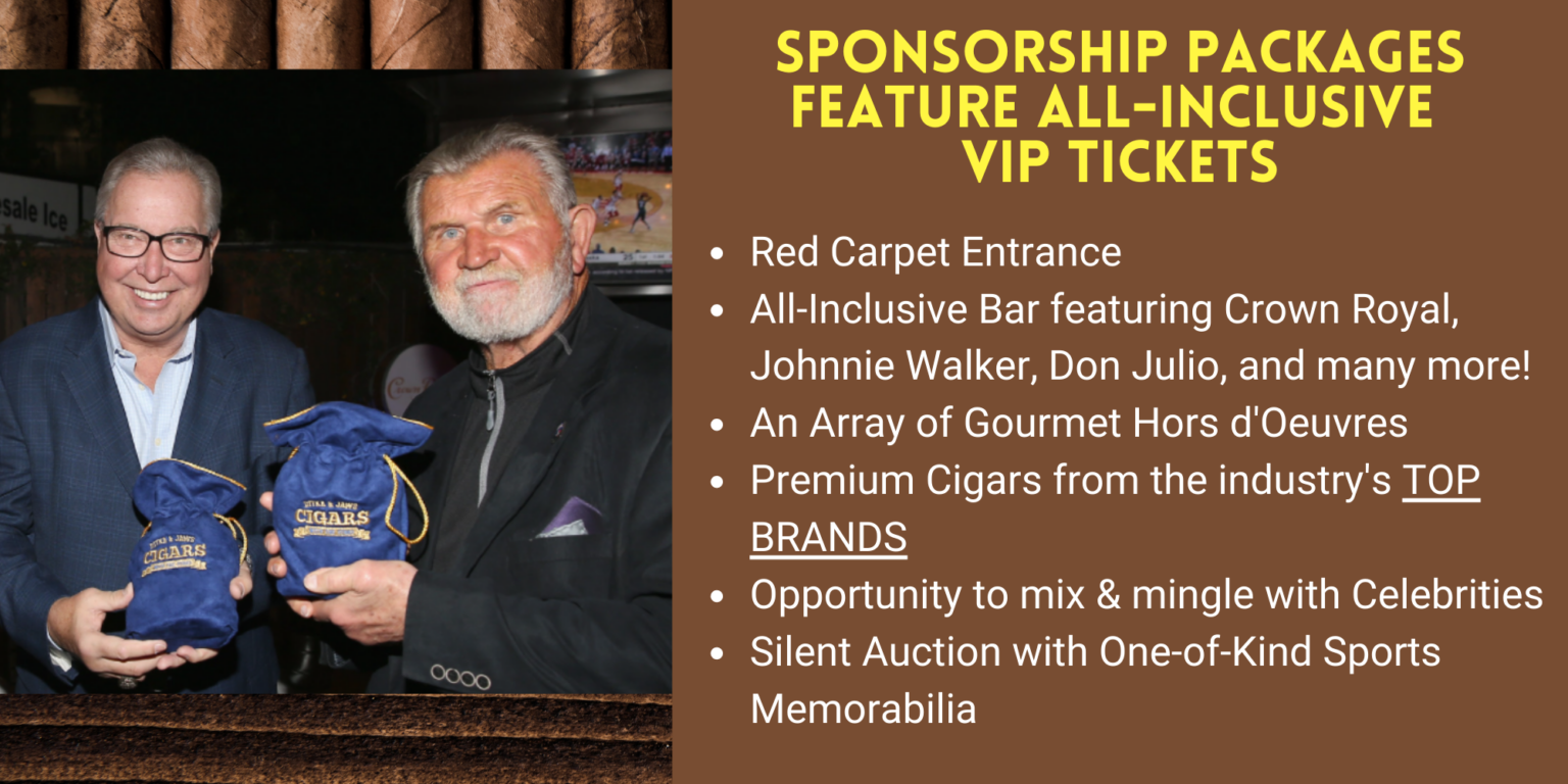 All Inclusive VIP Tickets to Ditka & Jaws Cigar Party