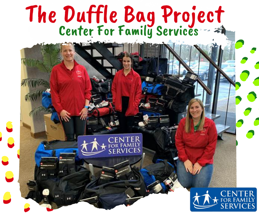 The Duffle Pag Project to the Center for Family Services