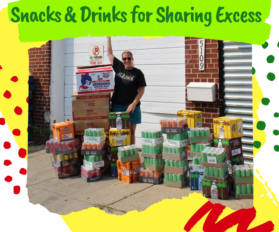 Jaws Youth Playbook donates 500 drinks and snacks to Sharing Excess