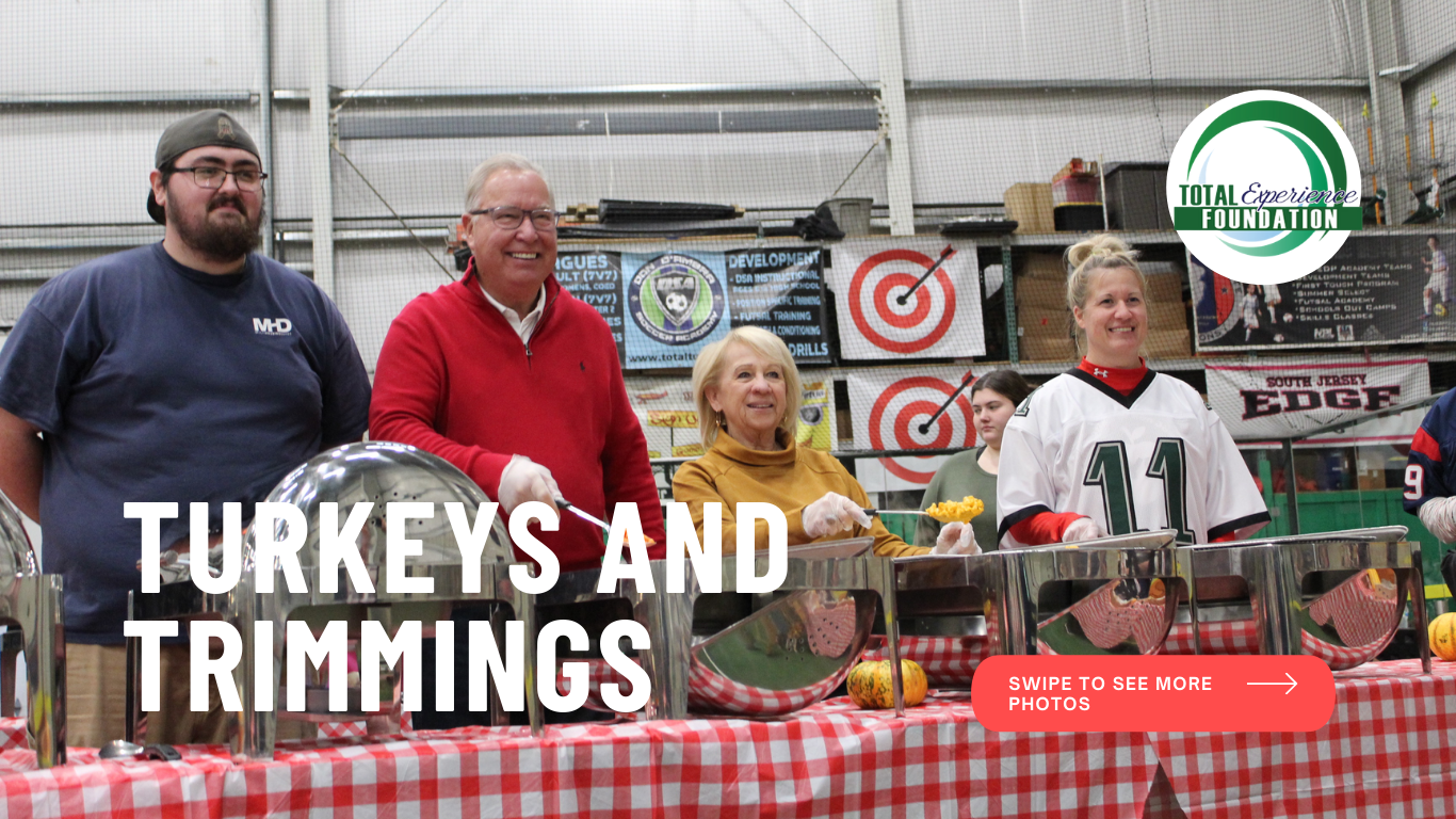 Ron Jaworski and the JYP Team volunteer to serve Turkey and fixings in Gloucester County