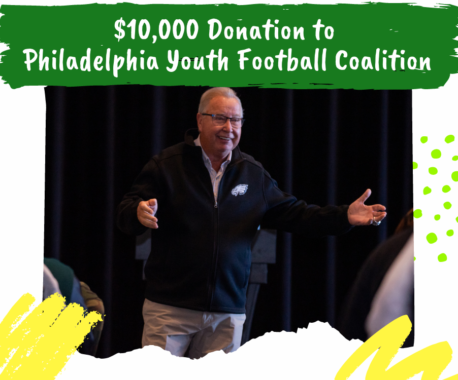 Ron Jaworski Donates $10,000 to PA Youth Football Coalition in Philadelphia
