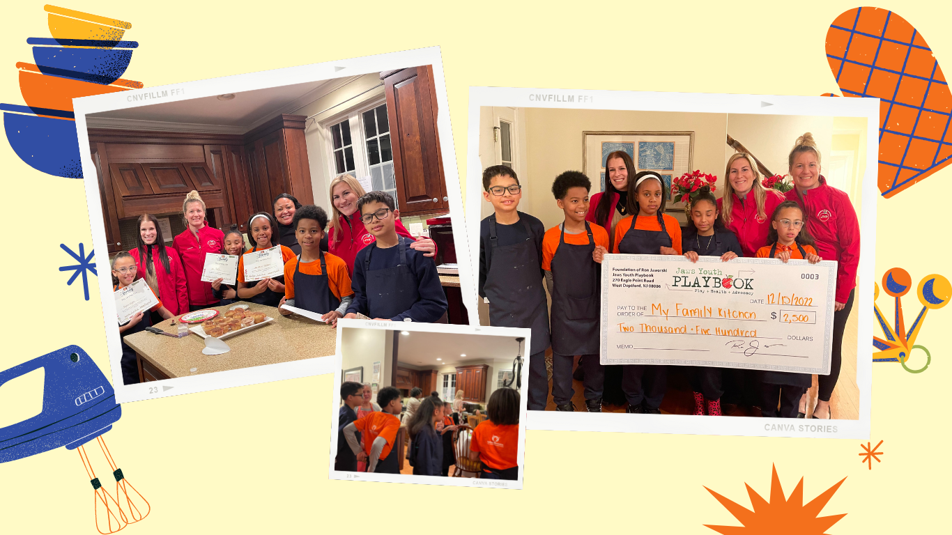 Jaws Youth Playbook Donates $2,500 to After School Cooking Program in Camden, NJ