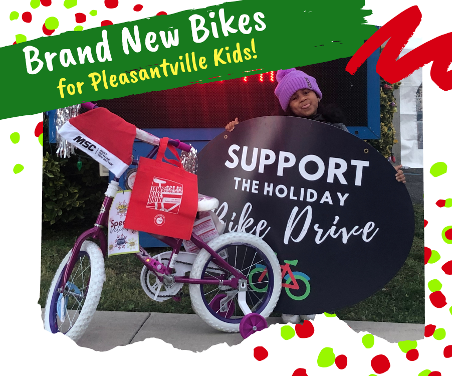 Jaws Youth Playbook donates bikes to children in Pleasantville, NJ