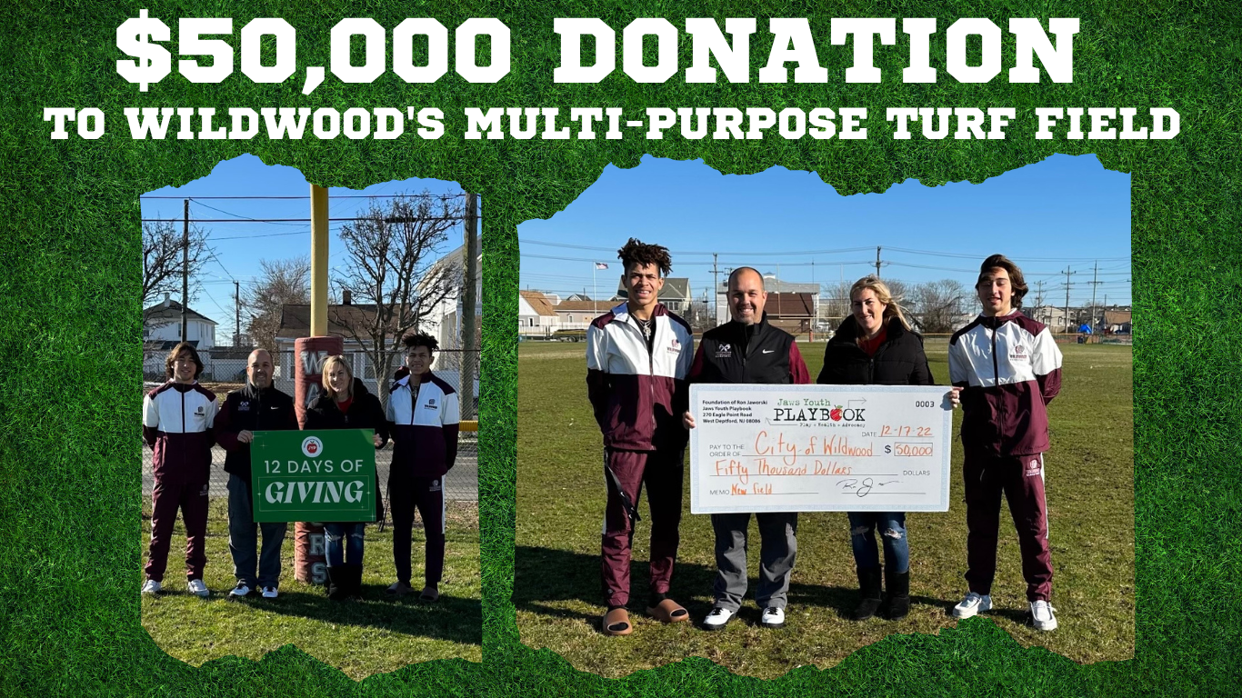 Ron Jaworski donates $50,000 towards playground and field renovation for kids in Wildwood, NJ